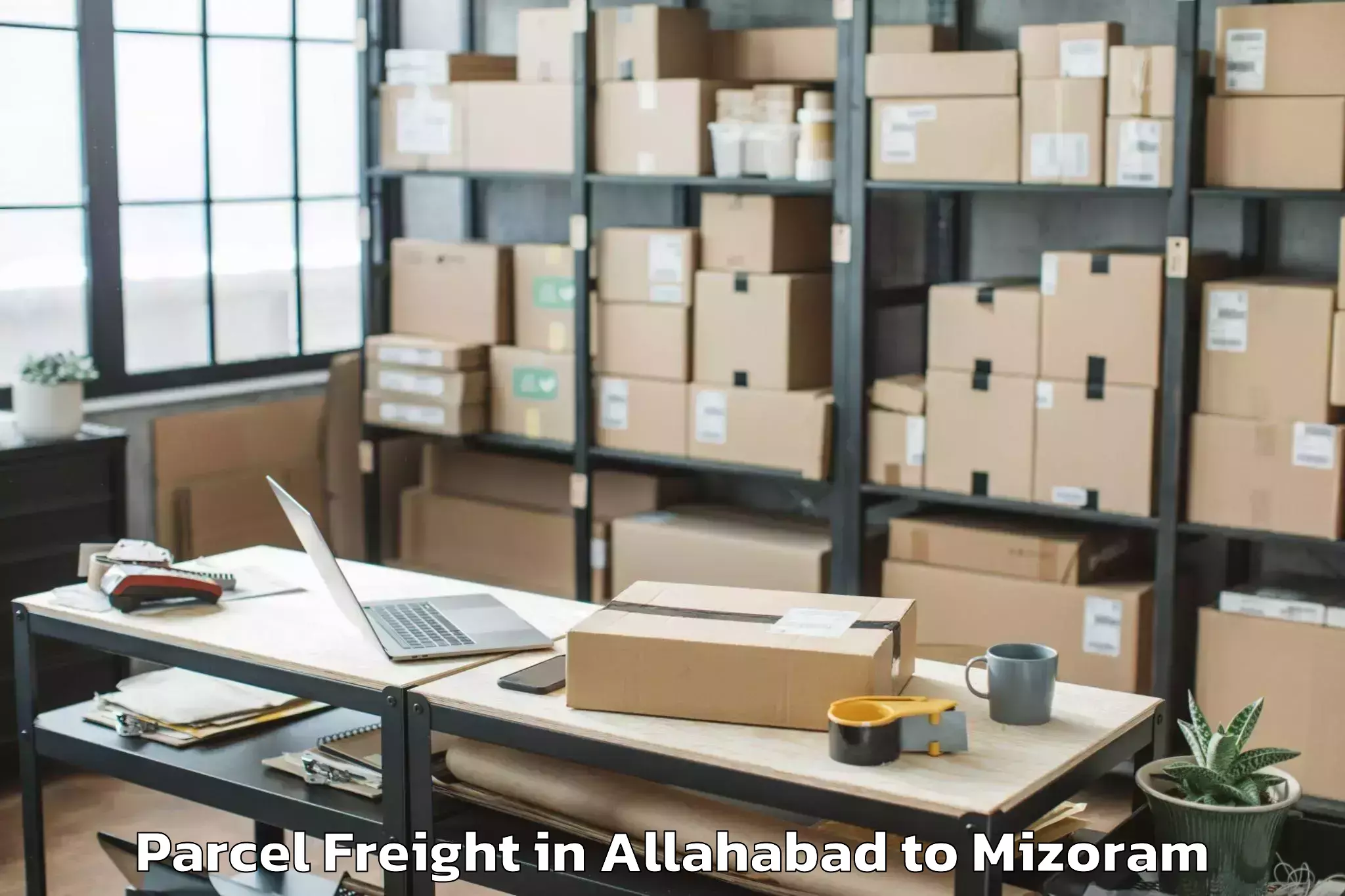 Book Your Allahabad to East Lungdar Part Parcel Freight Today